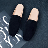 And Autumn Flat Bottom Slippers Women's Muller Shoes Half-Dragging Lazy People Wearing Heel Single Shoes Size