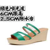 Plop And Ultra-High Heel Waterproof Table Pine Cake Thick Bottom Fish Mouth Sandals Night Shop Sexy Transparent With Fashion Slippers