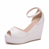 Sandals Women's Summer Fashion Trend 2025 New Lace Fish Mouth Fine With A Word Buckle Casual Ladies