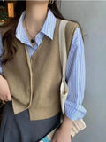 Zingj Vest Vest For Women To Wear A New Style Of Sleeveless Sweater In The Spring And Autumn Of