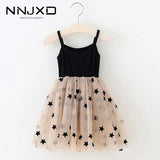 Years Summer Girls Clothes Kids Dresses For Girls Casual Wear Bling Star Sling Dress Baby Girl Party Children