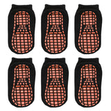 Pairs/lot 0 to 6 Yrs Cotton Children's Anti-slip Boat Socks For Boys Girl Low Cut Floor Kid Sock With Rubber Grips Four