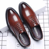 Business Men Formal Shoes Black Leather Shoes Mens Fashion Casual Dress Shoes Classic Italian Formal Oxford Shoes For