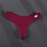 Sexy Cotton Women Brazilian Panties V Waist Female T-back Underpants Intimate Lingerie Bikini Panty