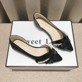 And Summer 2025 New Light-Mouthed Sharp Head Flat Side Air Fairy Evening Evening Wind Gentle Temperament Working Single