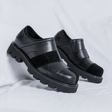 Zingj Leather Shoes Men's Business Dress Color British Casual New Trend Increased Men's Shoes