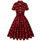 Robe De Cocktail Pinup Rockabilly Dress Midi Cotton Tunic Sundress Causal Vintage 60s 50s Big Swing Summer Party
