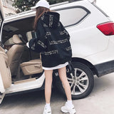 Women Winter Thicker Plus Velvet Warm Letter Printed Loose Pullovers Womens Oversize Harajuku Korean Hoodie Ladies
