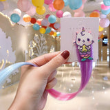 Sweet Colorful Hairpin Lovely Children Girls Hairclip Kids Cute Barrette Cartoon Extension Braider Rainbow Hair