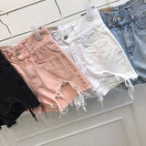 Ripped Jeans Shorts Women Plus Size High Waist Denim Shorts Female Summer Chic Streetwear Stylish Sexy Hot Shorts
