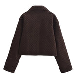 Brown Quilted Overshirt- Outfit