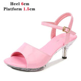 Voesnees Sandals Women Shoes Size 43 Thin Heels Summer Naked Color Peep Toe High Heels Sexy Nightclub Party Slides Heels