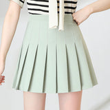Skirt Za Woman 2022 Summer Mini Checkered Women Elastic A Line High Waist Plaid College Style Black E Girl