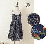 Women Summer Cotton Flower Dress Beach Dress Short Vintage Dresses Mori Girls Wear vestido de verao