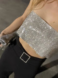 2021 Summer Y2K Crop Top Women Sleeveless Party Off Shoulder Spaghetti Strap Backless Sexy Tank Tops Club