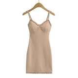Zingj Fashion Women's Sexy Hot Girls Lace Breast Cushion Suspender Dress Spring And Summer Fashionable Hip