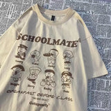 y2k aesthetic personality creative letter printing short-sleeved T-shirt women 2022 summer plus size streetwear y2k