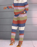 Fashionable Autumn And Winter Women's Casual Comfortable Printed Long-Sleeved Trousers