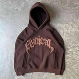 Popular Vintage Letter Print Pullovers Hoodies Men Y2K New Harajuku Style Loose Sweatshirt Unisex Casual Joker Hoodie Top 211-1-Outfit