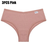 3PCS/Set Cotton Brazilian Panties Woman 2021 Female Panties Lingerie Sexy Thongs Woman Brazilian Pantys Plus Size