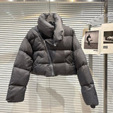 2022 Winter New Arrival Zipper Turtleneck Extra Long Sleeve Warm Cotton Coat Women Jacket