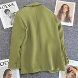 Zingj Suit Jacket Female 2024 Spring And Autumn New Small Figure A Button Fashion Trend Versatile Temperament
