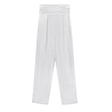 Women pants Women's Autumn New Fashion Loose High Waist Versatile Wide Leg Pants Wear Thin Casual Pants