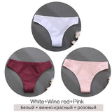 Brazilian Panties Cotton Women Underwear Ladies Solid Color T-back Underpants Sexy Low-rise Panty