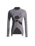 Zingj Girl Wind Knit Sweater Female 2024 Summer New Half High Collar Slim Show Thin Kink Senior Sense Hollow