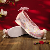 Zingj Style Embroidered Shoes Women's Net Shoes Summer Women Pedal Retro Fashion Hanfu Shoes Mesh Old Cloth