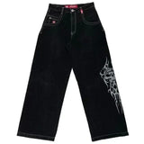 Zingj Wide-Leg Jeans Men Y2K Hip-Hop Harajuku High-Quality Street Rest 211-0-Outfit