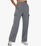 Sports Trousers High Waist Slimming Straight