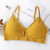 Bralette Hollow Out Bra Wireless Lingerie Fitness Bras For Women Cotton Crop Tops Girl Brassiere Soft Seamless