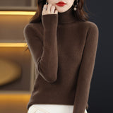 Zingj Autumn Winter New Turtleneck Sweater Set Slim Thin Close-Fitting Knit Bottom With Coat Money-Outfit