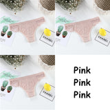 Lace Panties For Women Panties Set Solid Color Low Waist Plus Size Female Sexy Underwear Lingerie Seamless Briefs