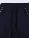 Vintage Striped Piping Baggy Sweatpants- Outfit