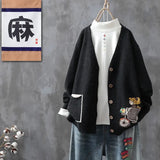 spring and autumn fashion new temperament casual knitted cardigan ladies Western style all-match coat sweater