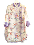 Improved New Chinese Style Five-Sleeved Loose Shirt Summer Light Luxury Sweet Leisure National Style Jacket Sunscreen