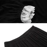 Sexy Long Sleeve Pajama Sets Women Spring Fall Casual V-neck Lace with Padded Female Casual Lounge Wear Sleepwear