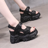 Man Magic Stick Sports Sandals Women 2025 Summer New Small Size Leisure Thick Bottom Slope And Fish Mouth Sandals
