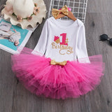 Year Girl Baby Birthday Dress Summer New Cotton Kids Baby Clothes First 1st Birthday Christening Dresses For Toddler