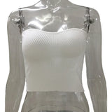 New Sexy Hottie Tight Brooch Knitted Hollow Vest Women Wear Wool Knitting