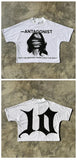 Version Simple Minority Design Cartoon Long Printed Cotton T-Shirt Men's Hip-Hop Harajuku Y2k Loose Couple Blouse 211-1-Outfit