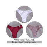 Cotton Brazilian Women's Panties V Waist G-String Underwear Women T Back Underpants Intimate Lingerie Women's