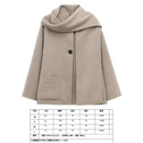 Women's Autumn New Asymmetric Scarf Short Loose Knit