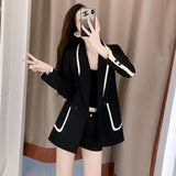 Zingj Jacket Female Autumn New Temperament Slim Small Design Sense Small Suit Jacket Small Tide-Outfit