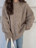 Cable Knit Jumper Sweater- Outfit