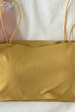 Women Sleeveless Spaghetti Strap Sexy Elastic Fashion All-match Simple Solid Korean Style Skinny Girls Streetwear