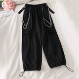 Spring Women Casual Joggers 2 Piece High Waist Loose Female Hip Hop Trousers With Blouse Funny Streetwear