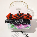 Set Scrunchies Hair Ring Candy Color Hair Ties Rope Autumn Winter Women Ponytail Hair Accessories 4-6Pcs Girls Hairbands